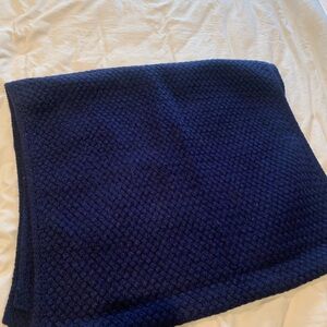 ASOS Navy Blue Textured Scarf